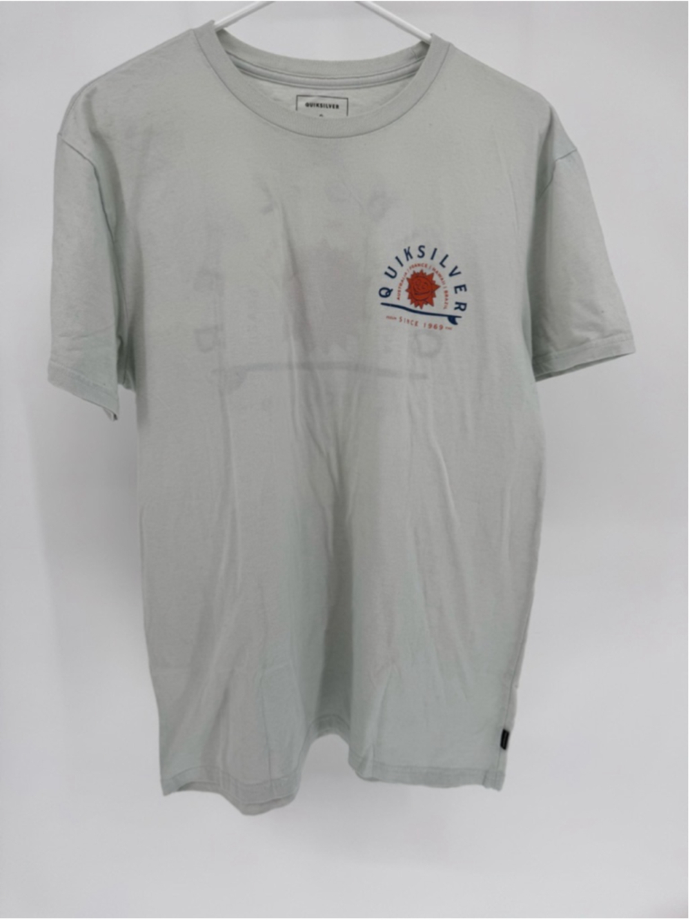 Quicksilver Large T-shirt smiling sun graphic "feelin fine since 1969"